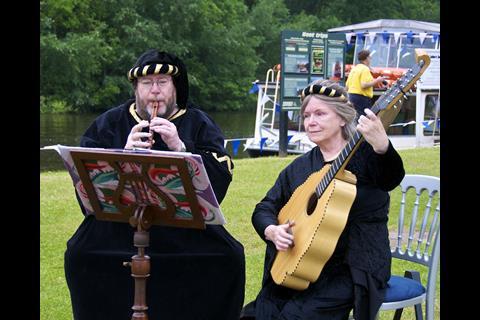 Musicians provided a medieval touch.
